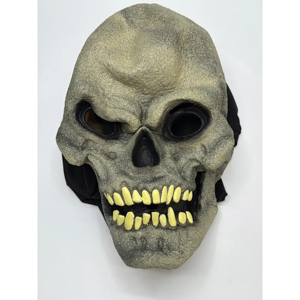 Vintage 1995 The Paper Magic Group Skeleton Full Head‎ Scary Halloween Mask